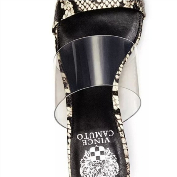 Vince Camuto Snake Print Embossed Open Toe Sandals size 8 - Picture 14 of 16